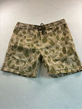 Military Aesthetic Qilo Limited Edition Olive Camo Drawstring Shorts